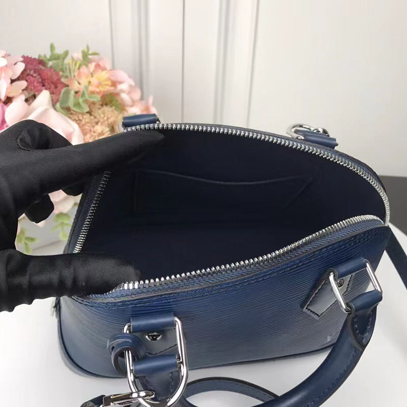 Louis Vuitton Alma BB Bag Epi Leather M40855 Navy High