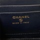 Chanel Vanity with Chain Grained Calfskin Gold Metal Black AP3204 A