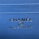 Chanel Vanity with Chain Denim Gold Metal Blue AP3204 A