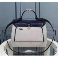 Hermes Herbag 31 Blue Navy High