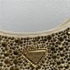 Prada Cleo satin bag with crystals 1BC169 Gold High