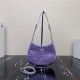 Prada Cleo satin bag with crystals 1BC169 Purple High