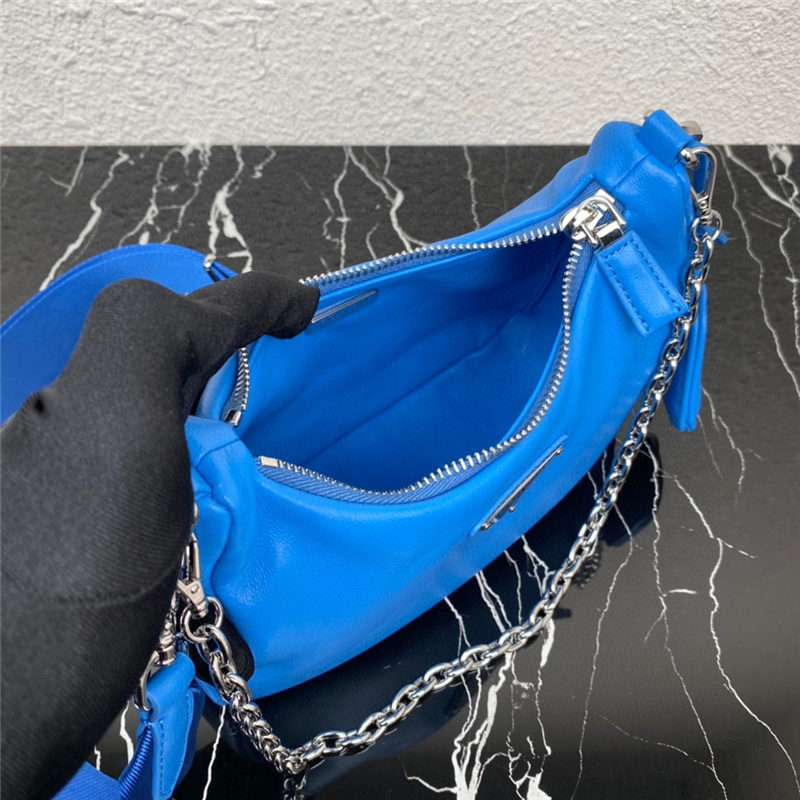 Prada Re-Edition 2005 Padded nappa-leather bag 1BH204 Blue High