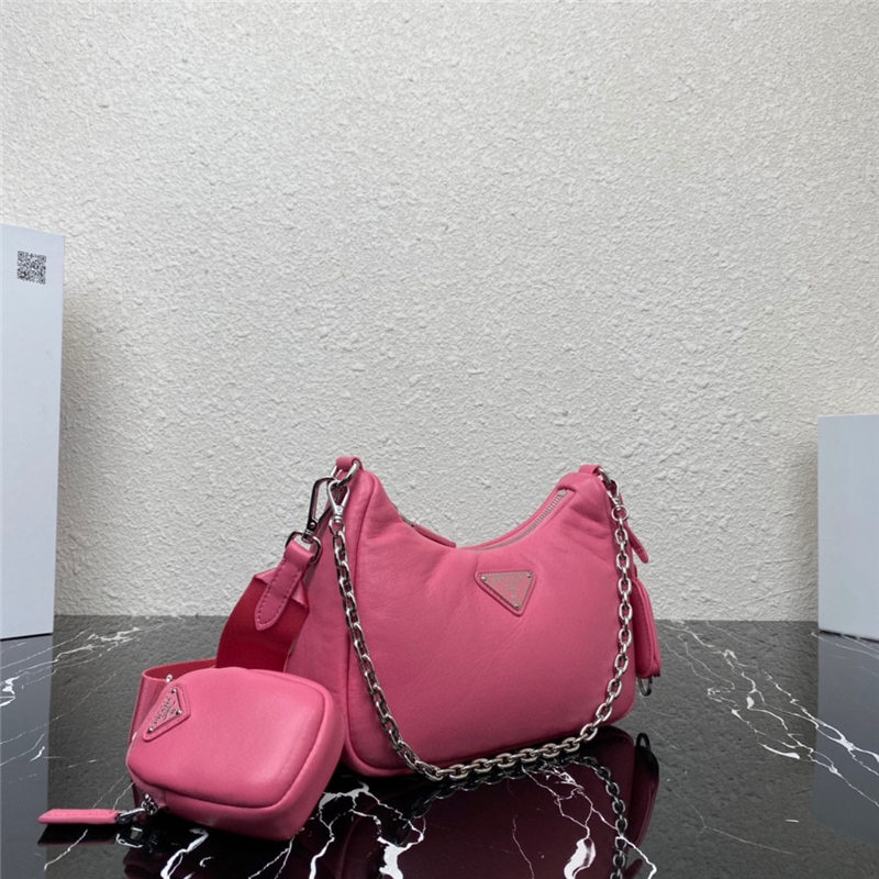 Prada Re-Edition 2005 Padded nappa-leather bag 1BH204 Pink High