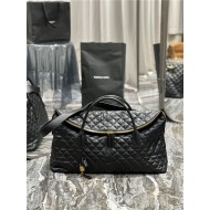 ES GIANT TRAVEL BAG IN QUILTED LEATHERR High