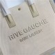 RIVE GAUCHE SMALL TOTE BAG IN LINEN AND LEATHER High