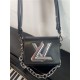 Louis Vuitton Twist Lock XL Epi Leather M22296 Black High