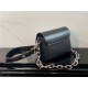 Louis Vuitton Twist Lock XL Epi Leather M22296 Black High