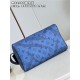 Louis Vuitton DOPP KIT TOILET POUCH Aquagarden coated canvas Blue M82337 High