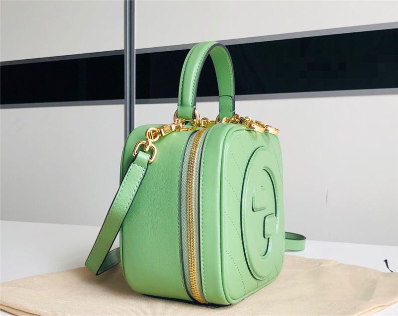 Gucci Blondie Top Handle bag Leather 744434 Green High