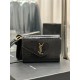 CASSANDRE SAINT LAURENT FLAP POUCH IN CROCODILE LEATHER BLACK High