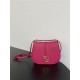 Fendi C’mon Medium leather and full-grain leather bag Pink High