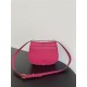 Fendi C’mon Medium leather and full-grain leather bag Pink High