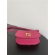 Fendi C’mon Medium leather and full-grain leather bag Pink High