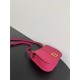 Fendi C’mon Medium leather and full-grain leather bag Pink High