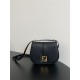 Fendi C’mon Medium leather and full-grain leather bag Black High