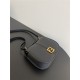 Fendi C’mon Medium leather and full-grain leather bag Black High