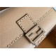 BAGUETTE Selleria bag with oversized topstitching Beige High