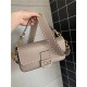 BAGUETTE Selleria bag with oversized topstitching Taupe High