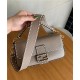 BAGUETTE Selleria bag with oversized topstitching Taupe High