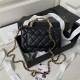 Chanel Wallet on Chain AP3504 Lambskin, Imitation Pearls, Strass & Gold-Tone Metal Black A