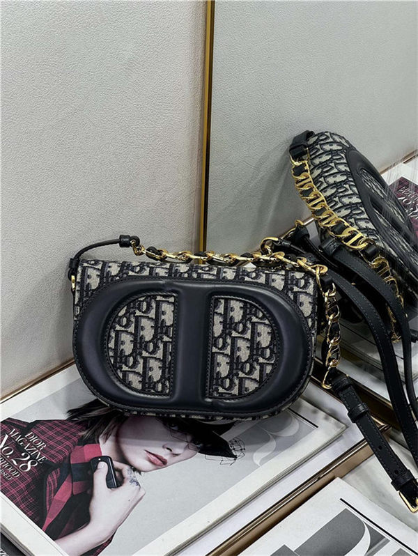 CD SIGNATURE BAG WITH STRAP Dior Oblique Jacquard High