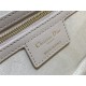 CD SIGNATURE BAG WITH STRAP CD-Embossed Box Calfskin Beige High