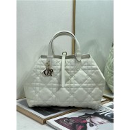 DIOR TOUJOURS BAG MEDIUM Macrocannage Calfskin Latte High