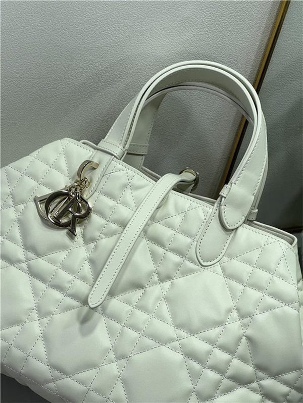 DIOR TOUJOURS BAG MEDIUM Macrocannage Calfskin Latte High