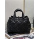 DIOR TOUJOURS BAG MEDIUM Macrocannage Calfskin Black High