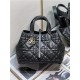 DIOR TOUJOURS BAG MEDIUM Macrocannage Calfskin Black High