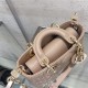 LADY D-JOY BAG MICRO Cannage Lambskin Beige High