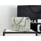 Chanel Mini Classic Flap Bag Tweed Green High