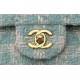 Chanel Mini Classic Flap Bag Tweed Green High