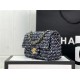 Chanel Mini Classic Flap Bag Tweed Navy-Blue High