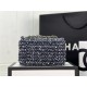 Chanel Mini Classic Flap Bag Tweed Navy-Blue High