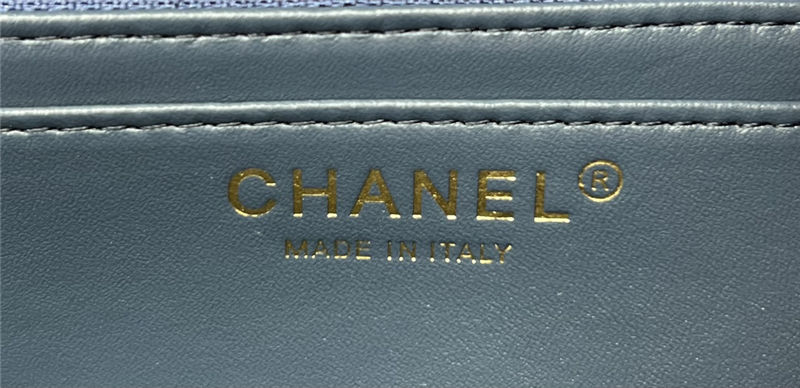 Chanel Mini Classic Flap Bag Tweed Navy-Blue High