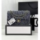 Chanel Medium Classic Flap Bag Tweed Navy-Blue High