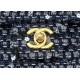 Chanel Medium Classic Flap Bag Tweed Navy-Blue High