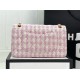 Chanel Medium Classic Flap Bag Tweed Pink-3 High