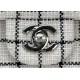 Chanel Mini Classic Flap Bag Tweed White High