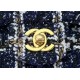 Chanel Mini Classic Flap Bag Tweed Navy-Blue High