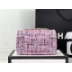 Chanel Mini Classic Flap Bag Tweed Pink/Blue High