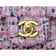 Chanel Mini Classic Flap Bag Tweed Pink/Blue High