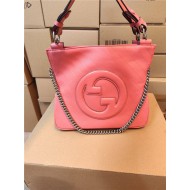 Gucci BLONDIE SMALL TOTE BAG Leather 751518 Pink High