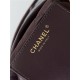 Chanel 22 MINI HANDBAG Shiny Calfskin Coffee & Gold-Tone Metal AS3980 High