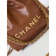 Chanel 22 MINI HANDBAG Shiny Calfskin Tan & Gold-Tone Metal AS3980 High