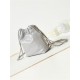 Chanel 22 MINI HANDBAG Shiny Calfskin Grey & Silver-Tone Metal AS3980 High