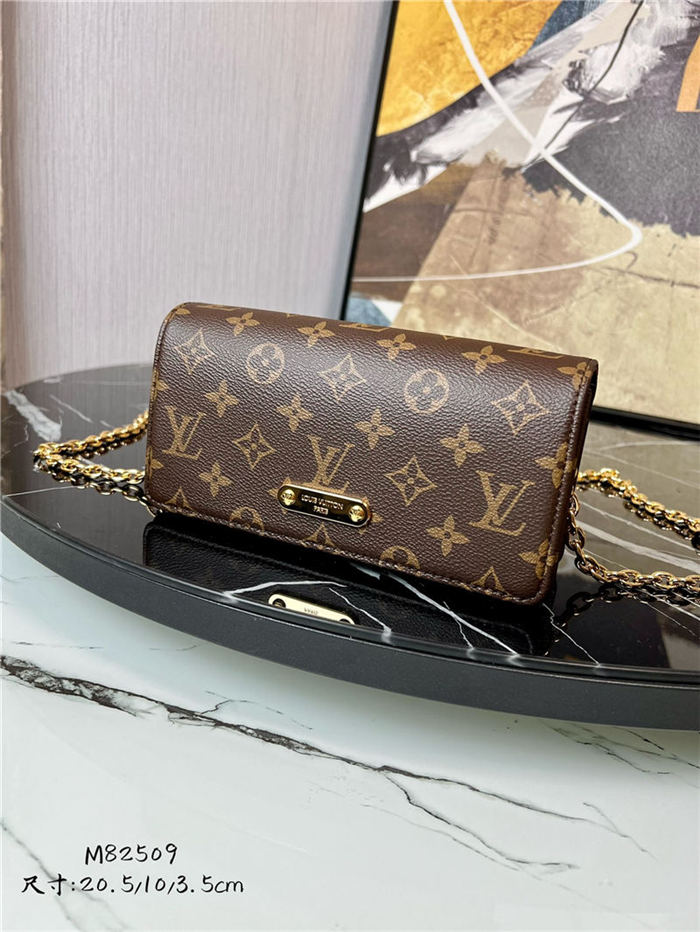 Louis Vuitton Lily wallet on chain Monogram coated canvas M82509 High