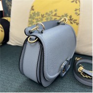 Valentino GARAVANI VSLING SHOULDER BAG IN GRAINY CALFSKIN Blue High